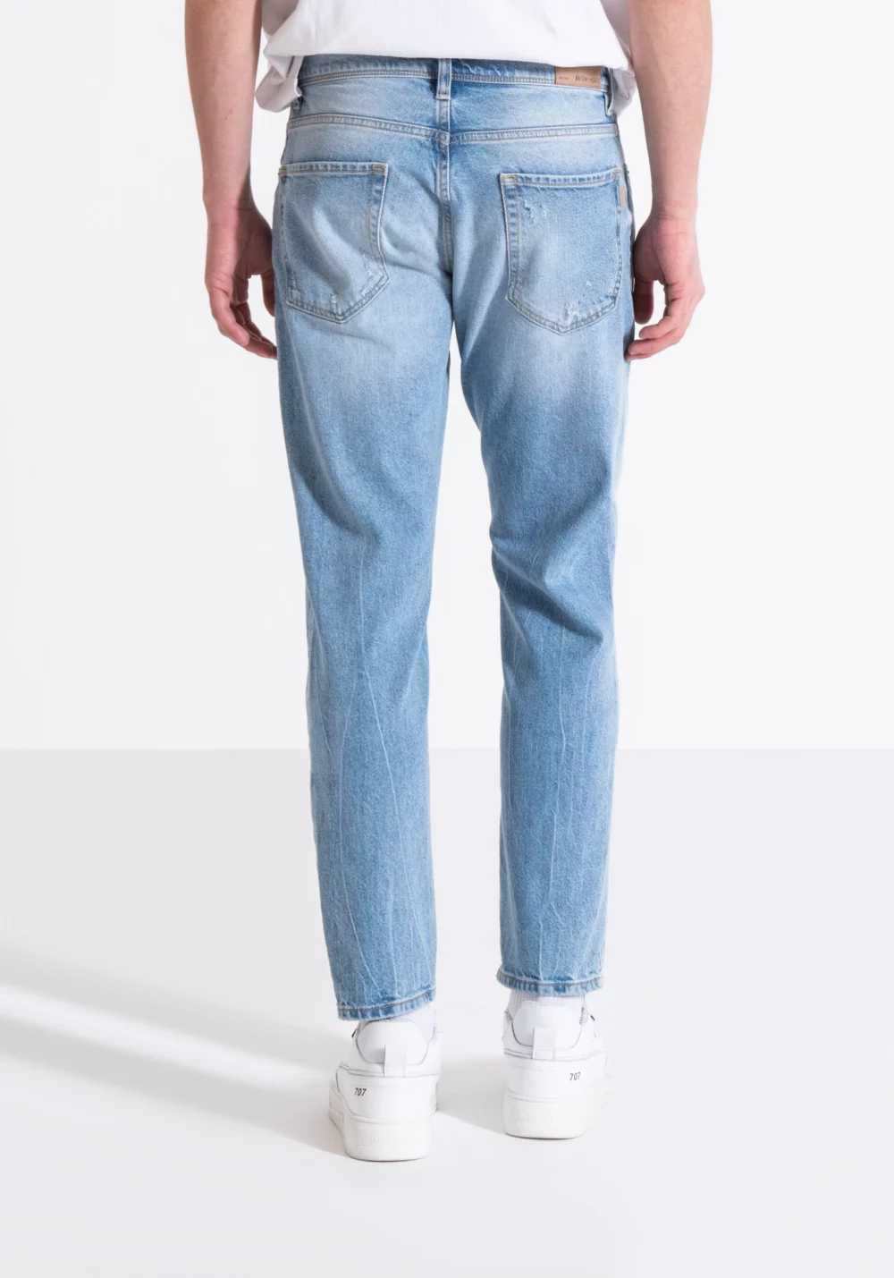 ARGON SLIM ANKLE LENGHT FIT IN BLUE COMFORT DENIM AUTHENTIC LOOK - immagine 2
