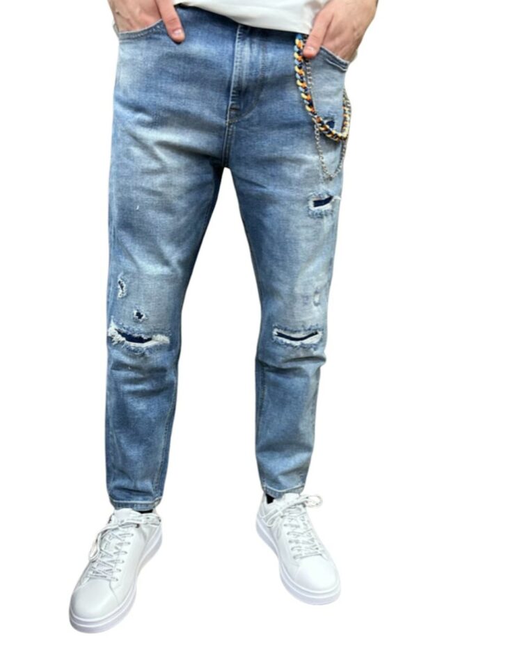 JEANS MIKE95 CARROT FIT CON STRAPPI
